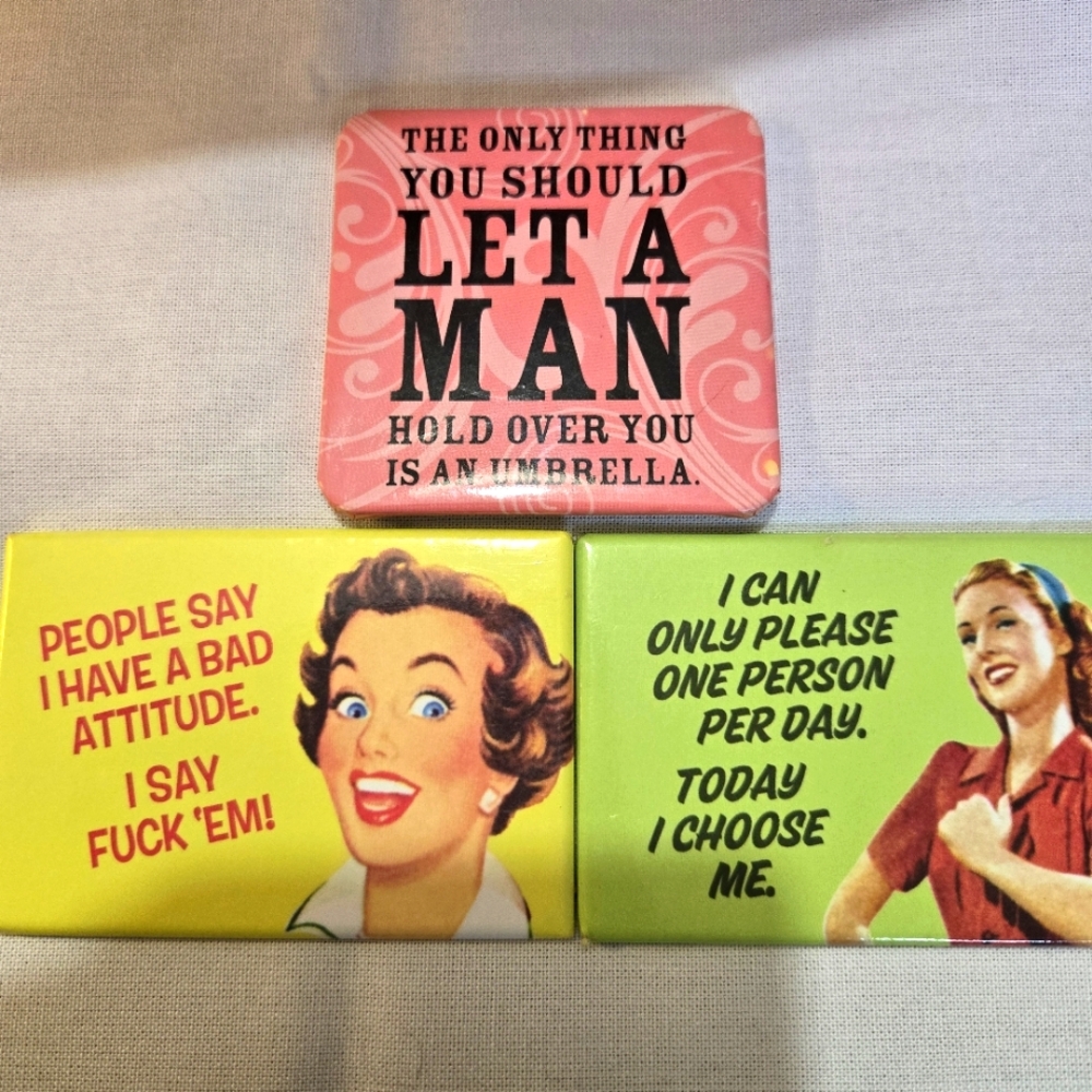 3 - Women Attitude Magnets